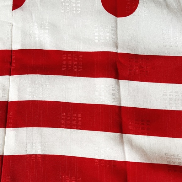 Vintage Adolfo for Saks Fifth Avenue Red/White Geometric Print Shift Dress, Med - Picture 9 of 11